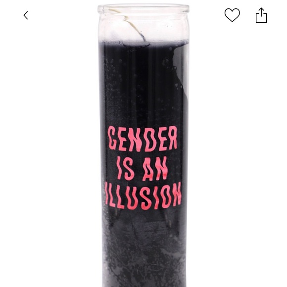 𝗠𝗢𝗩𝗜𝗡𝗚 𝗠𝗨𝗦𝗧 𝗦𝗘𝗟𝗟 A Tribe Called Queer Gender Is An Illusion CANDLE - Picture 1 of 3